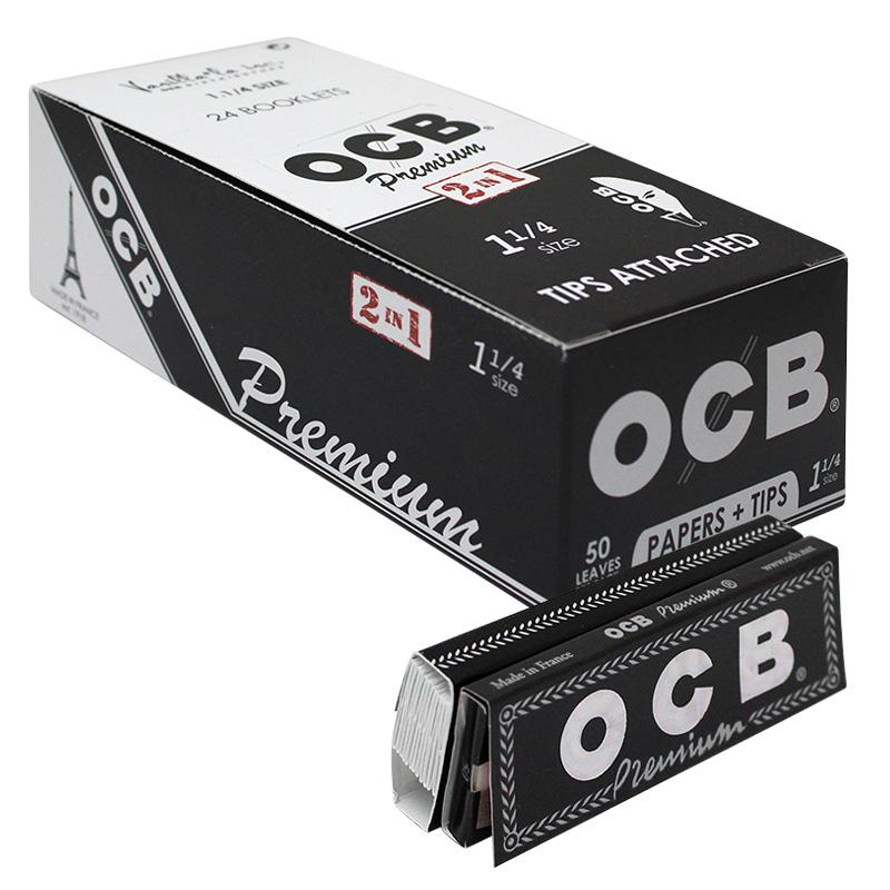 OCB Premium 1 1/4" Size Rolling Paper & Tips