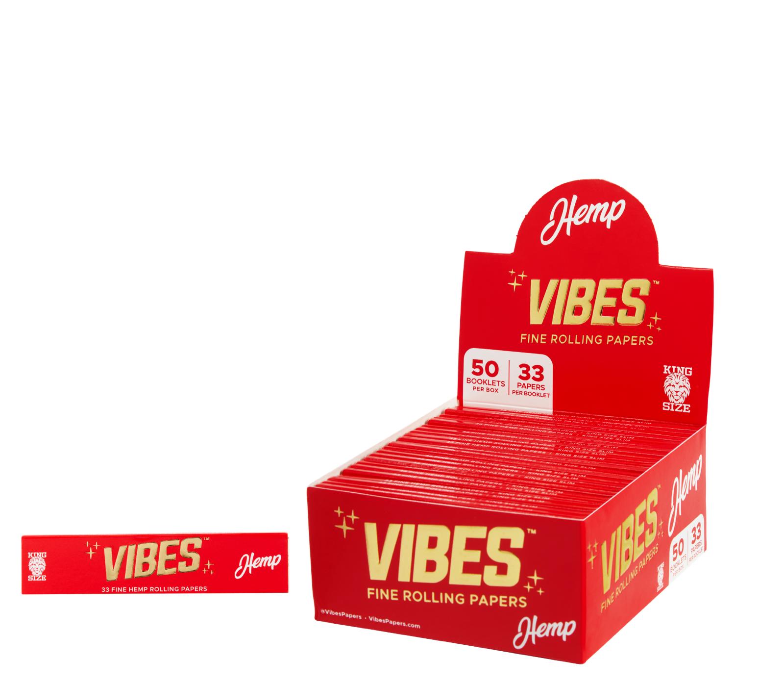 Vibes Hemp King Size Rolling Paper