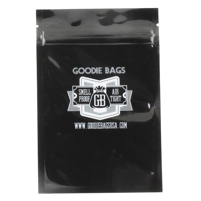 Goodie Bags Smell Proof Ziplock Medium Black