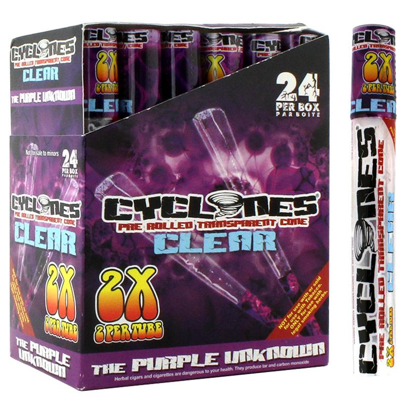 Cyclones Clear Transparent Cone The Purple Unknown Flavor