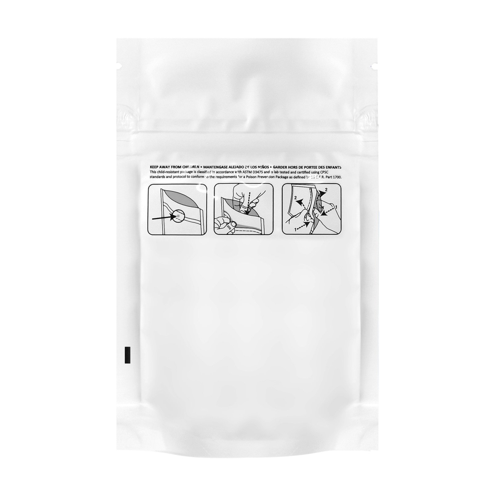 Child Proof Mylar Bags 1/8 oz. (50 Pack)