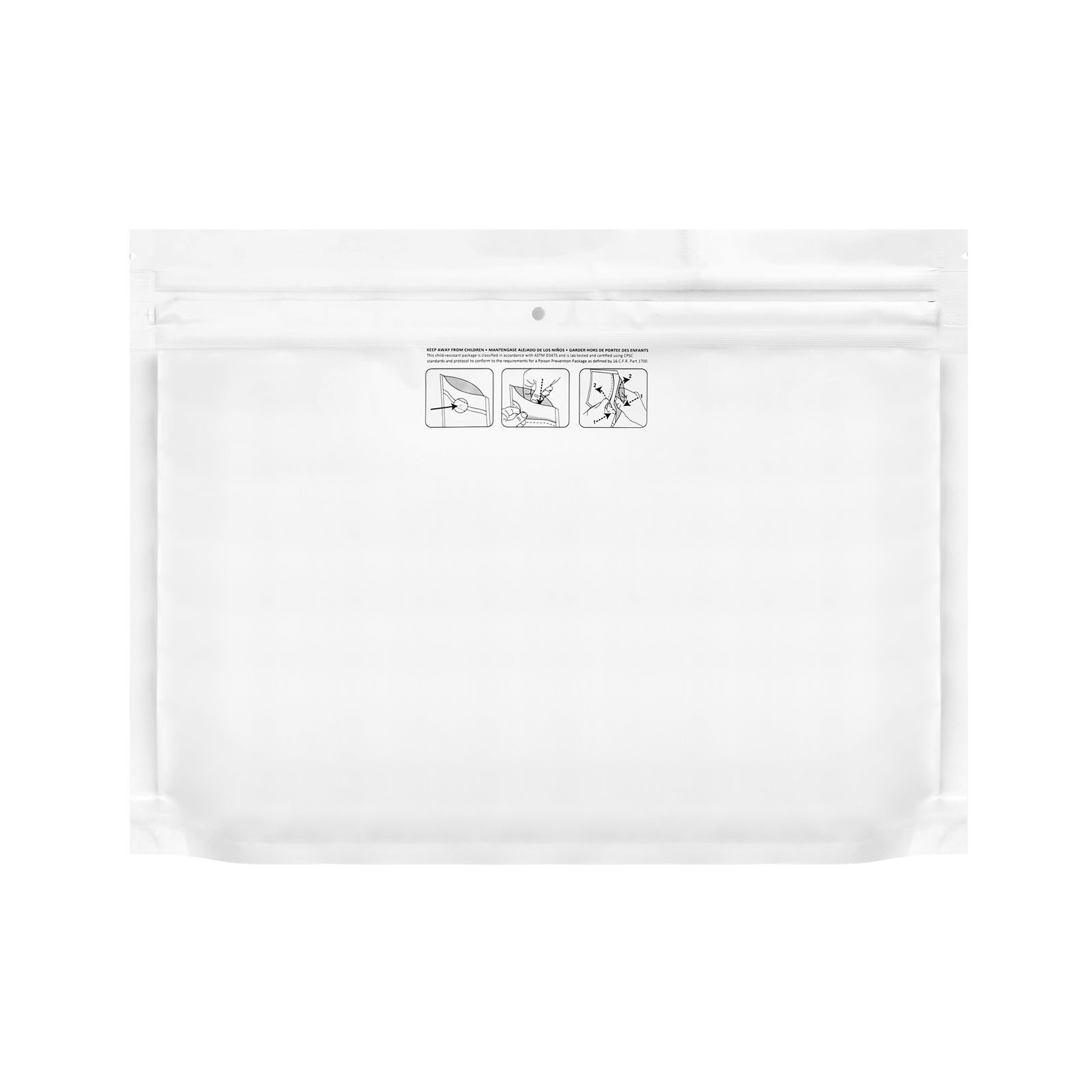 Child Proof Mylar Bags Extra Large (50 Pack)