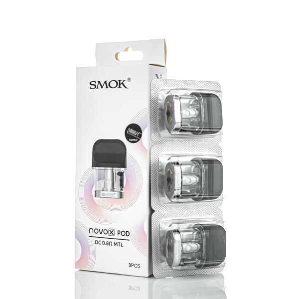 Smok NOVO X Meshed 0.8ohm Pod Cartridge - 3 Per Pack