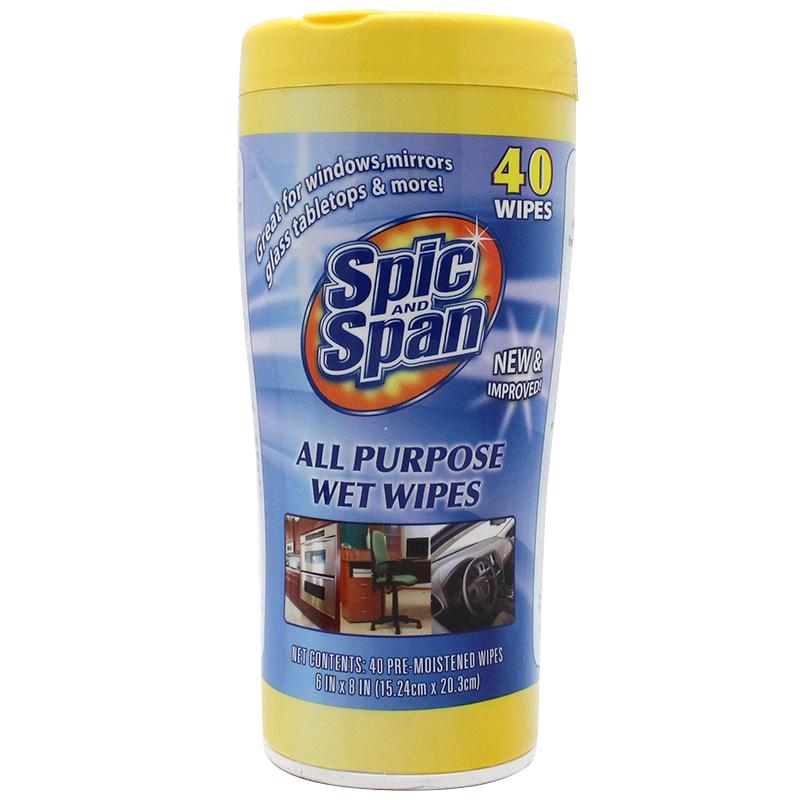 Spic and Span Wet Wipes Safe Can