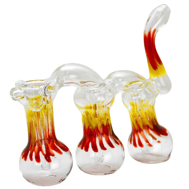 12" Triple Chamber Glass Bubbler