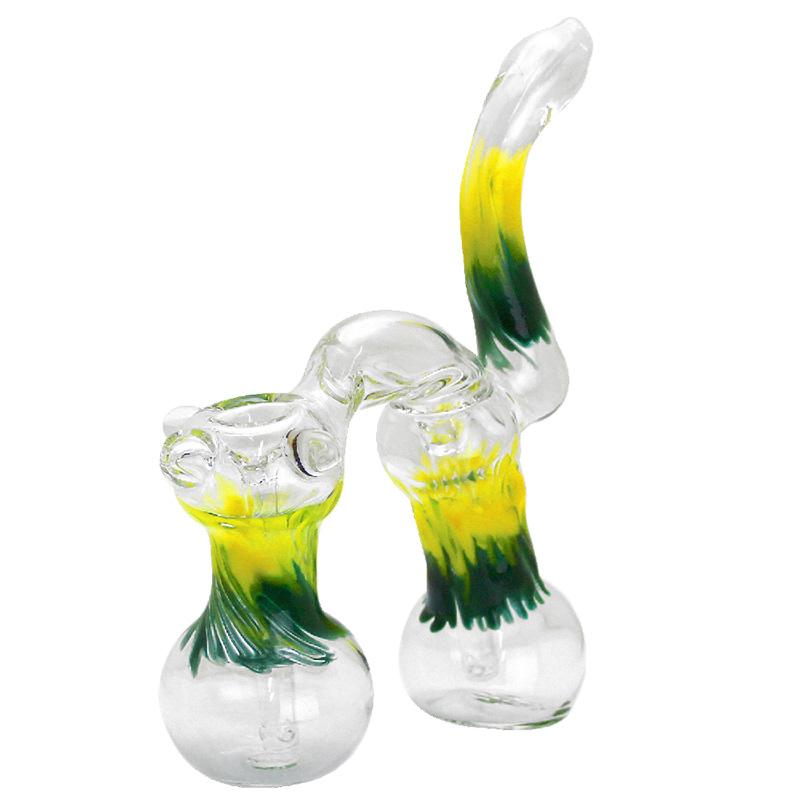 10" Double Chamber Glass Bubbler