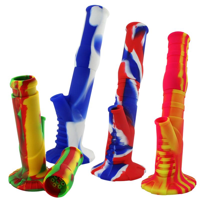 13" 2-Piece Silicone Water Pipe