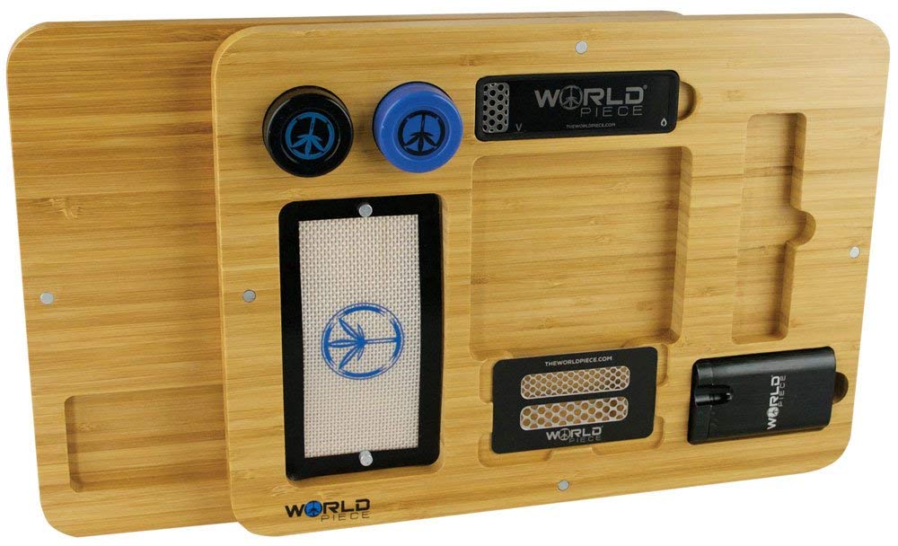 World Piece Bamboo Rolling Tray - Hybrid Medium