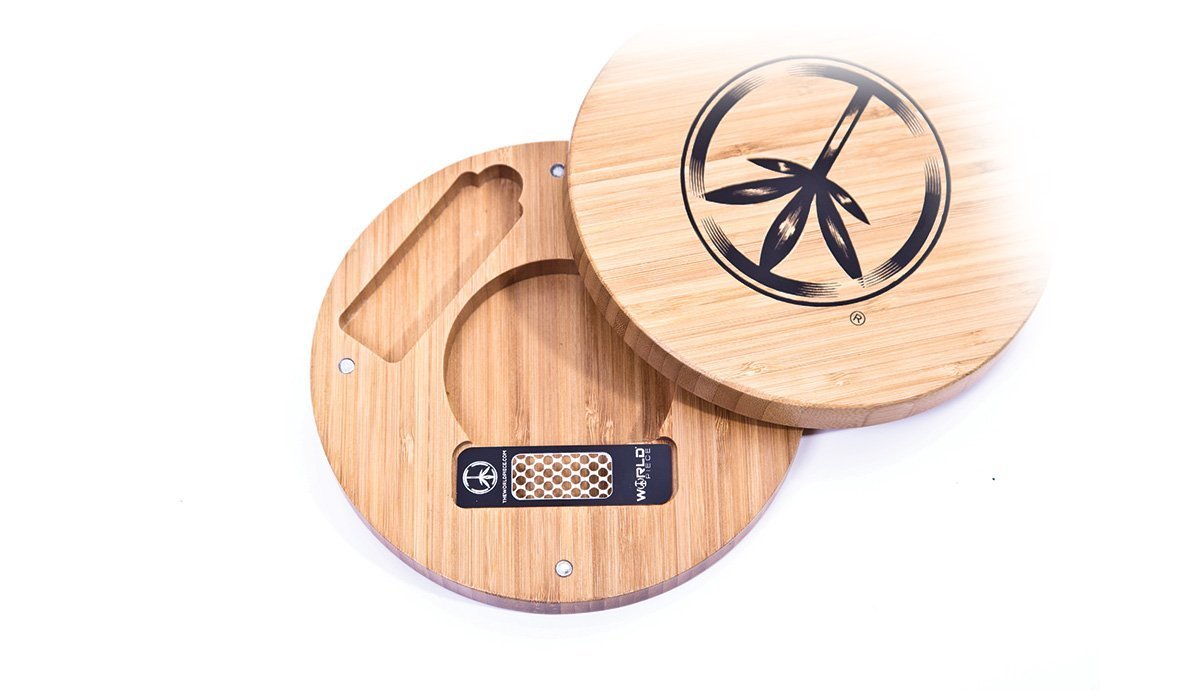 World Piece Bamboo Rolling Tray - RIP MINI