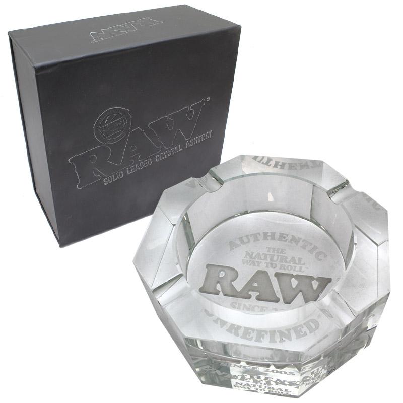 Raw Crystal Glass Ashtray