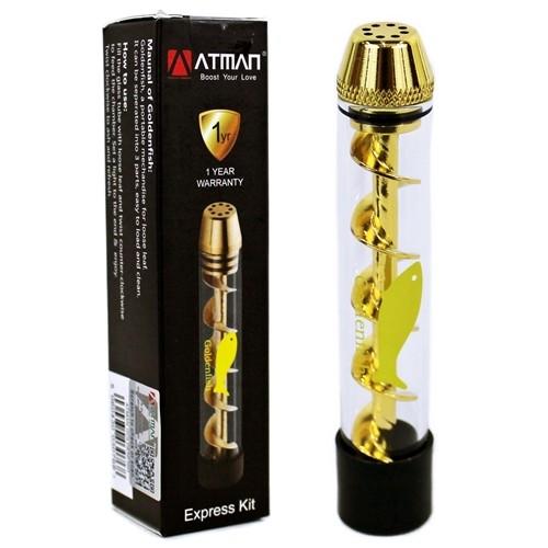 Goldenfish Twisty Glass Pipe by Atman (Glass Blunt)