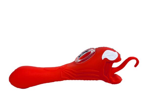 Silicone Venom Hand Pipe with Glass Bowl