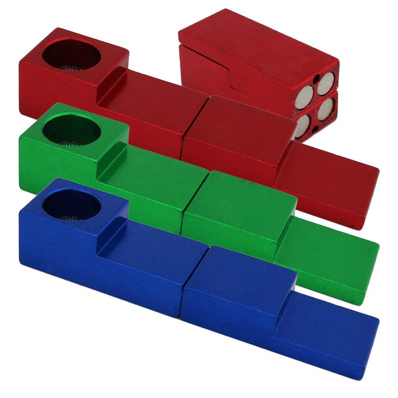 3" Magnetic Cube Metal Hand Pipe