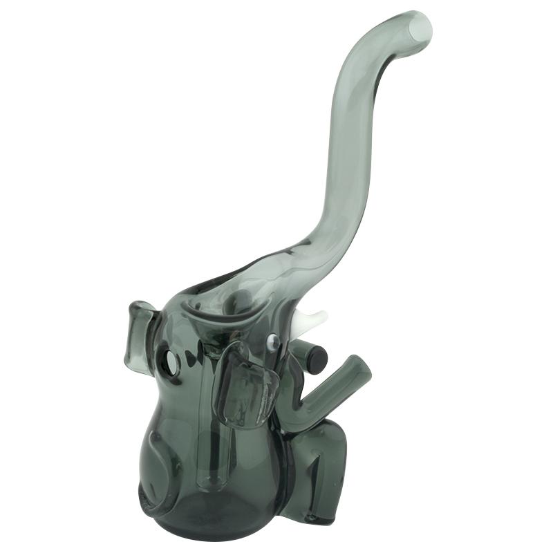 6" Elephant Glass Hand Pipe Bubbler