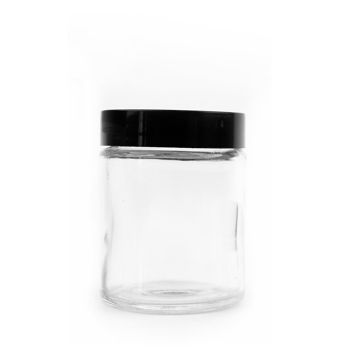 60mL Black Plastic Top Clear Glass Jar Container