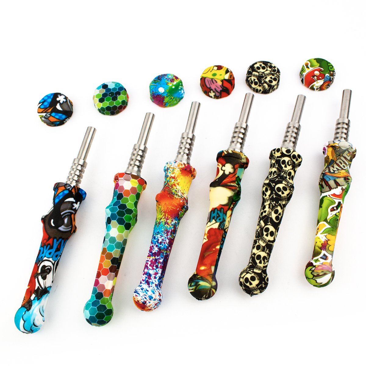 Buy Wholesale Silver Fumed Donut Nectar Straws – Got Vape Wholesale