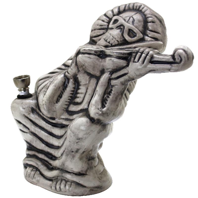 8" Death #1 Ceramic Water Pipe