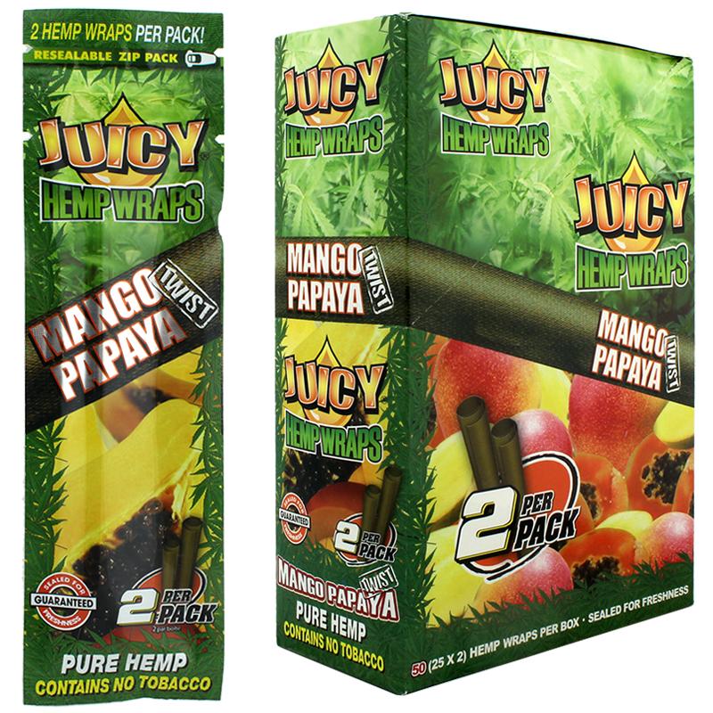 Juicy Hemp Wrap Mango Papaya Twist Flavor