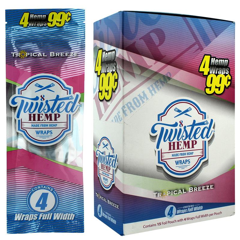 Twisted Hemp Wrap Tropical Breeze Flavor