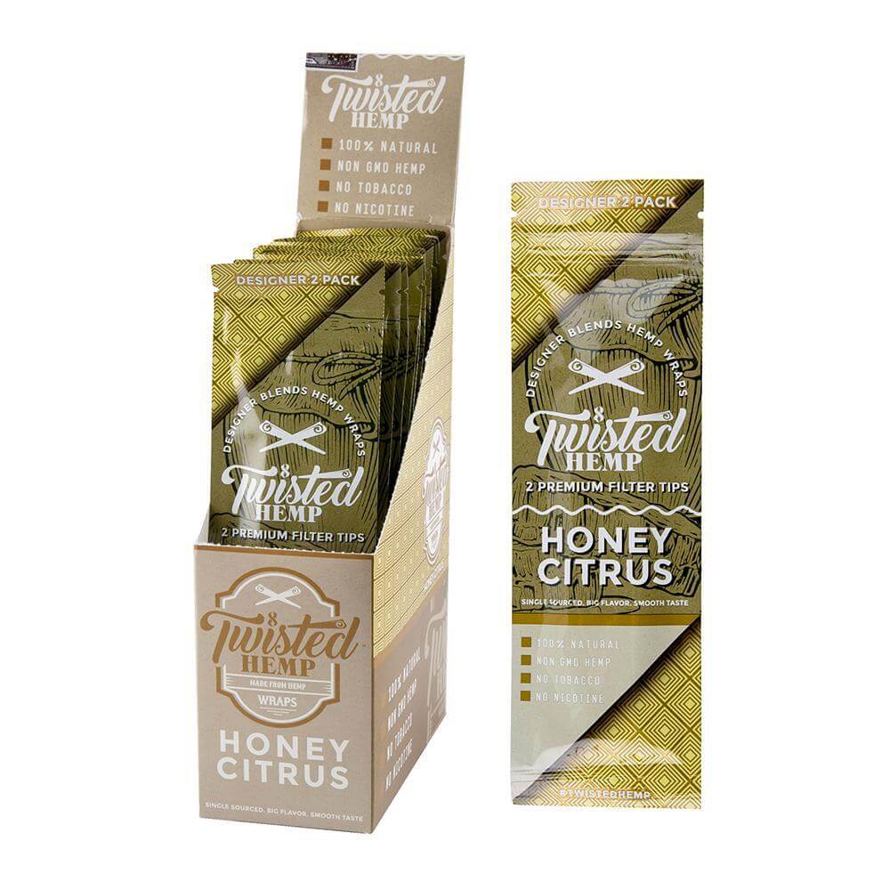 Twisted Premium Hemp Wrap Honey Citrus