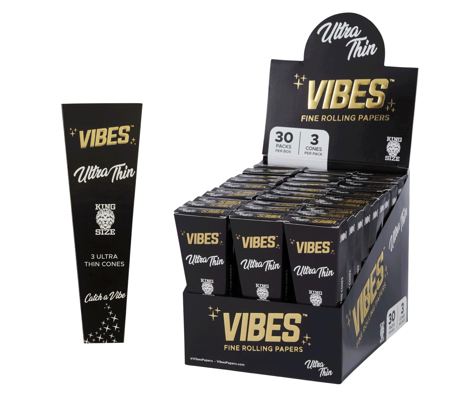 Vibes Ultra Thin King Size Cones