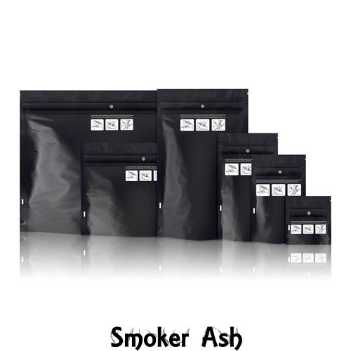 Child Resistant Mylar Bags 1/8 oz.50 Pack) - SmokerAsh